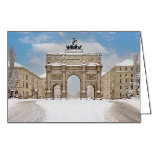 Siegestor im Schnee